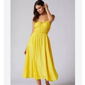 JOIE Elena Silk-Blend‎ Sleeveless Midi Dress